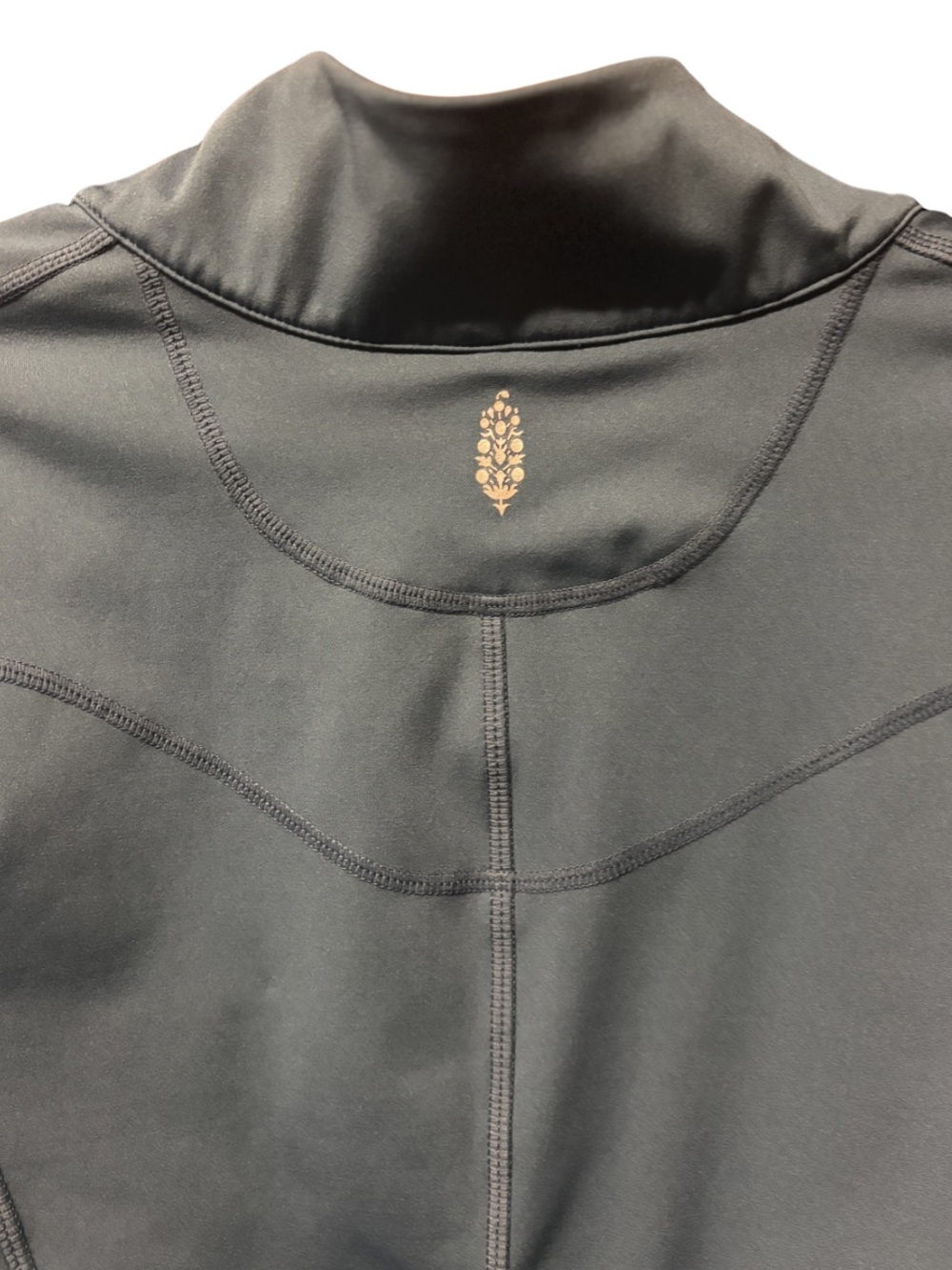 FP Movement Run the Course Quarter-Zip Active Top in High Tide • Size Medium - Picture 6 of 11